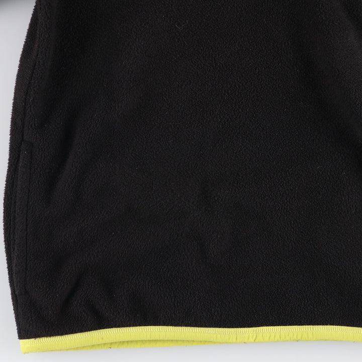 Ralph Lauren POLO RALPH LAUREN Half-Zip Fleece Pullover, Men's Size Medium polyester black type Vintage Second Hand