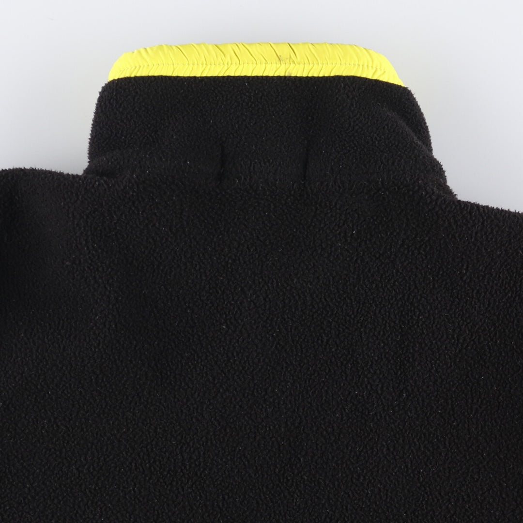 Ralph Lauren POLO RALPH LAUREN Half-Zip Fleece Pullover, Men's Size Medium polyester black type Vintage Second Hand