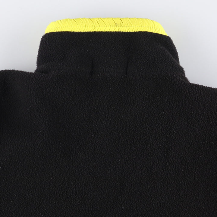 Ralph Lauren POLO RALPH LAUREN Half-Zip Fleece Pullover, Men's Size Medium polyester black type Vintage Second Hand
