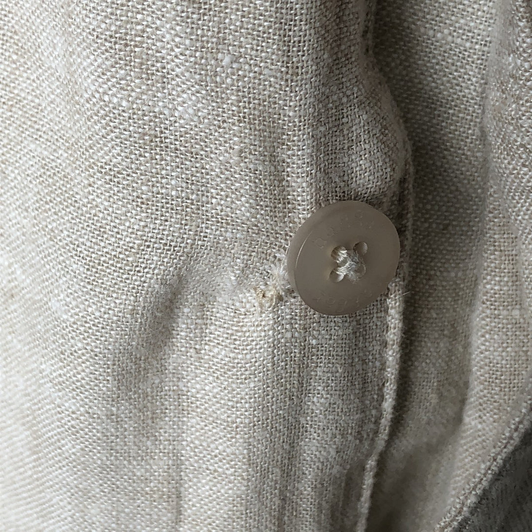 Haggar EST.1926 Open Collar Short Sleeve Two-Tone Box Shirt, Men's XL unclear Beige type Vintage Second Hand