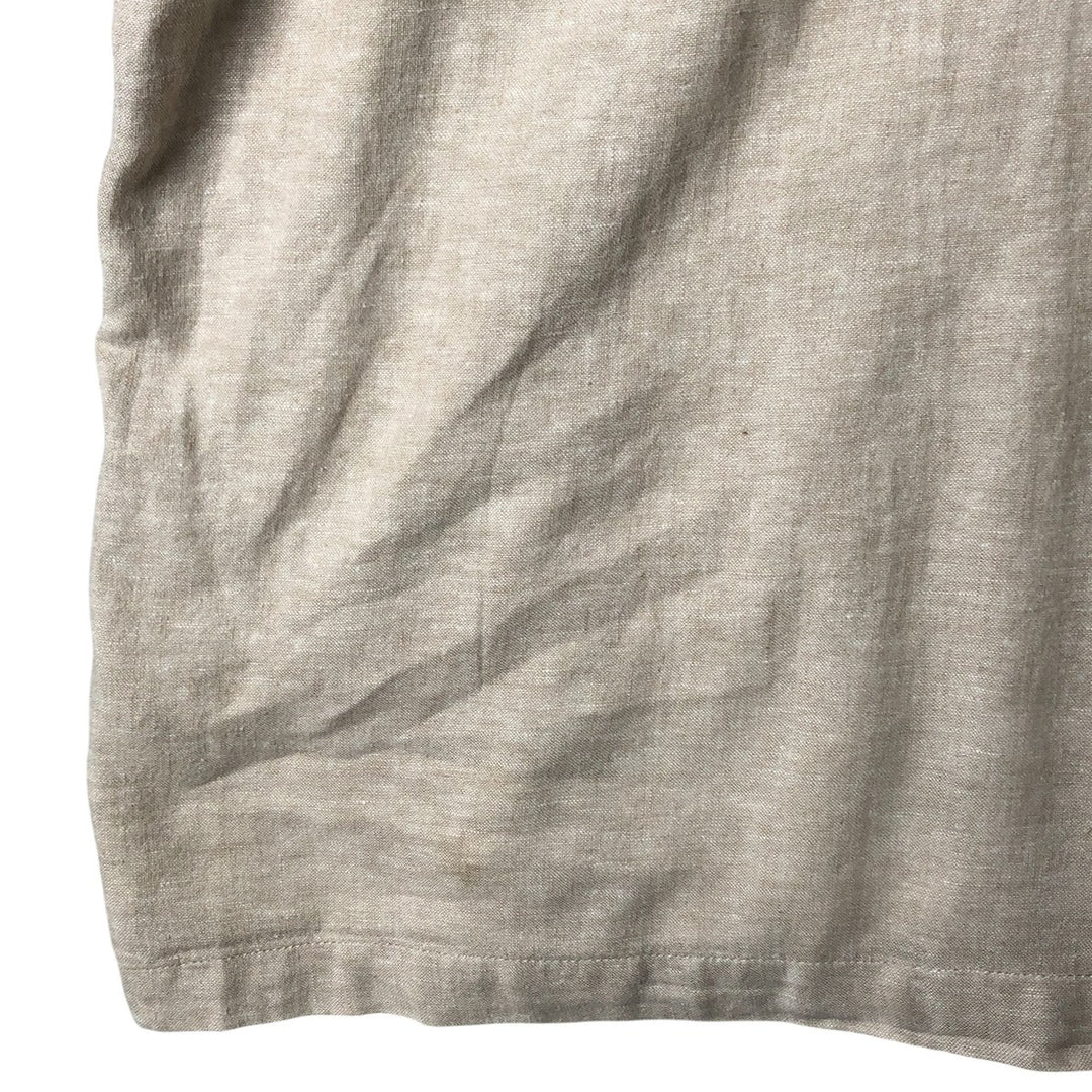 Haggar EST.1926 Open Collar Short Sleeve Two-Tone Box Shirt, Men's XL unclear Beige type Vintage Second Hand