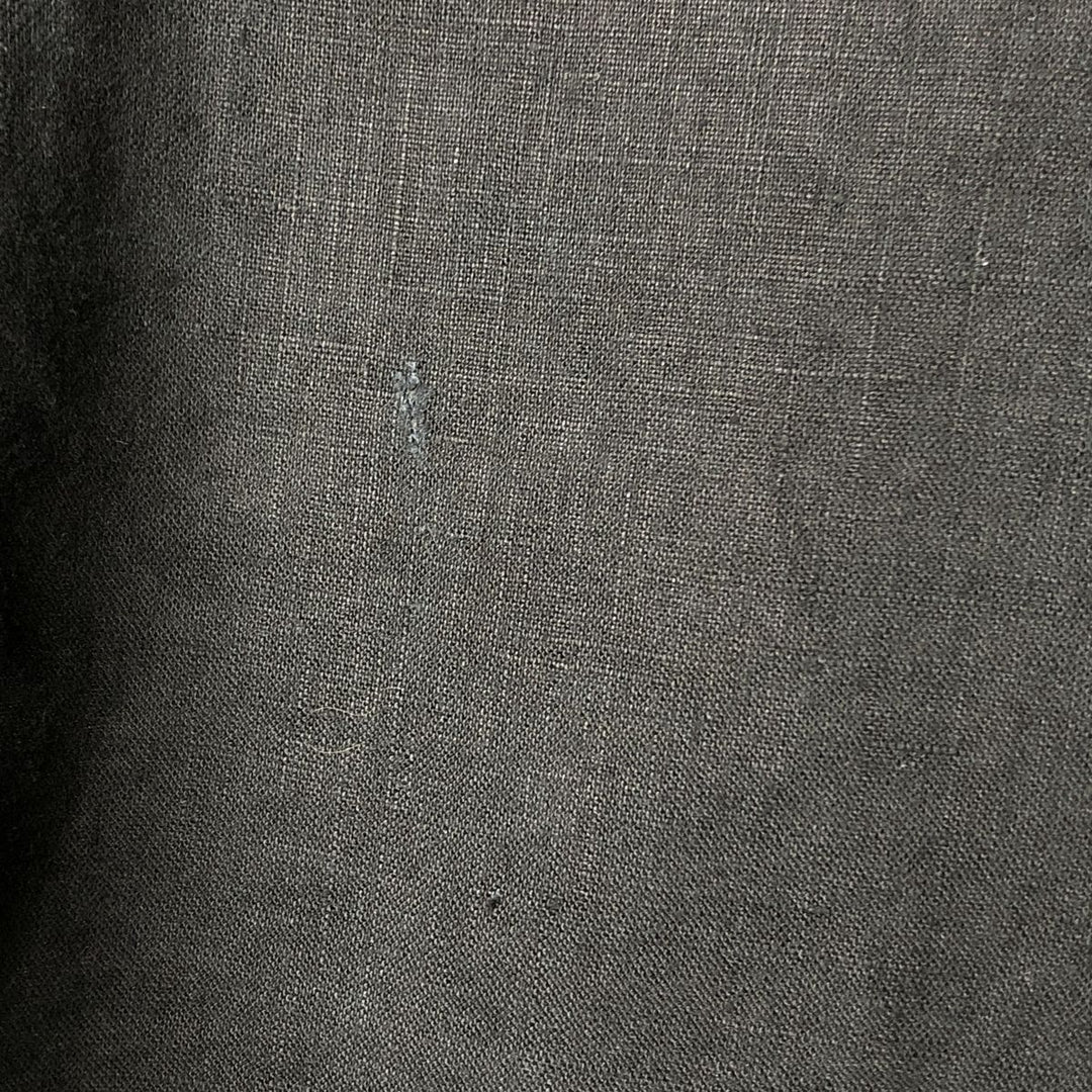 UTOPIA WASHABLE LINEN Short Sleeve Linen Shirt, Men's XL linen black type Vintage Second Hand