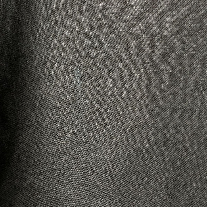 UTOPIA WASHABLE LINEN Short Sleeve Linen Shirt, Men's XL linen black type Vintage Second Hand