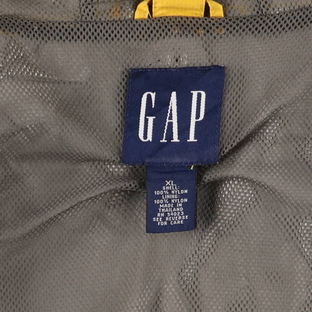 90'S GAP Vintage Ripstop Nylon Jacket, Men's XL Nylon yellow type Vintage Second Hand