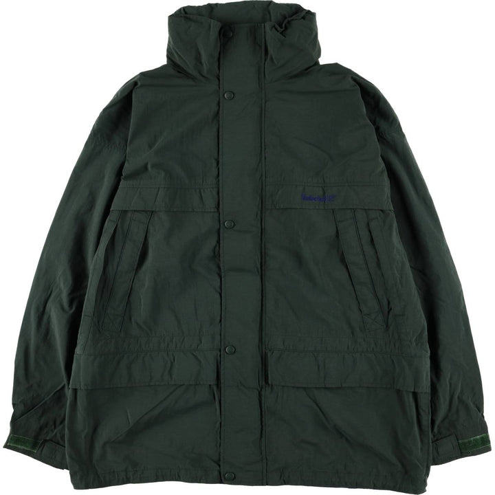 90s-00'S Timberland WeatherGear Nylon Jacket, Men's Size L Nylon Green type dark green Vintage Second Hand
