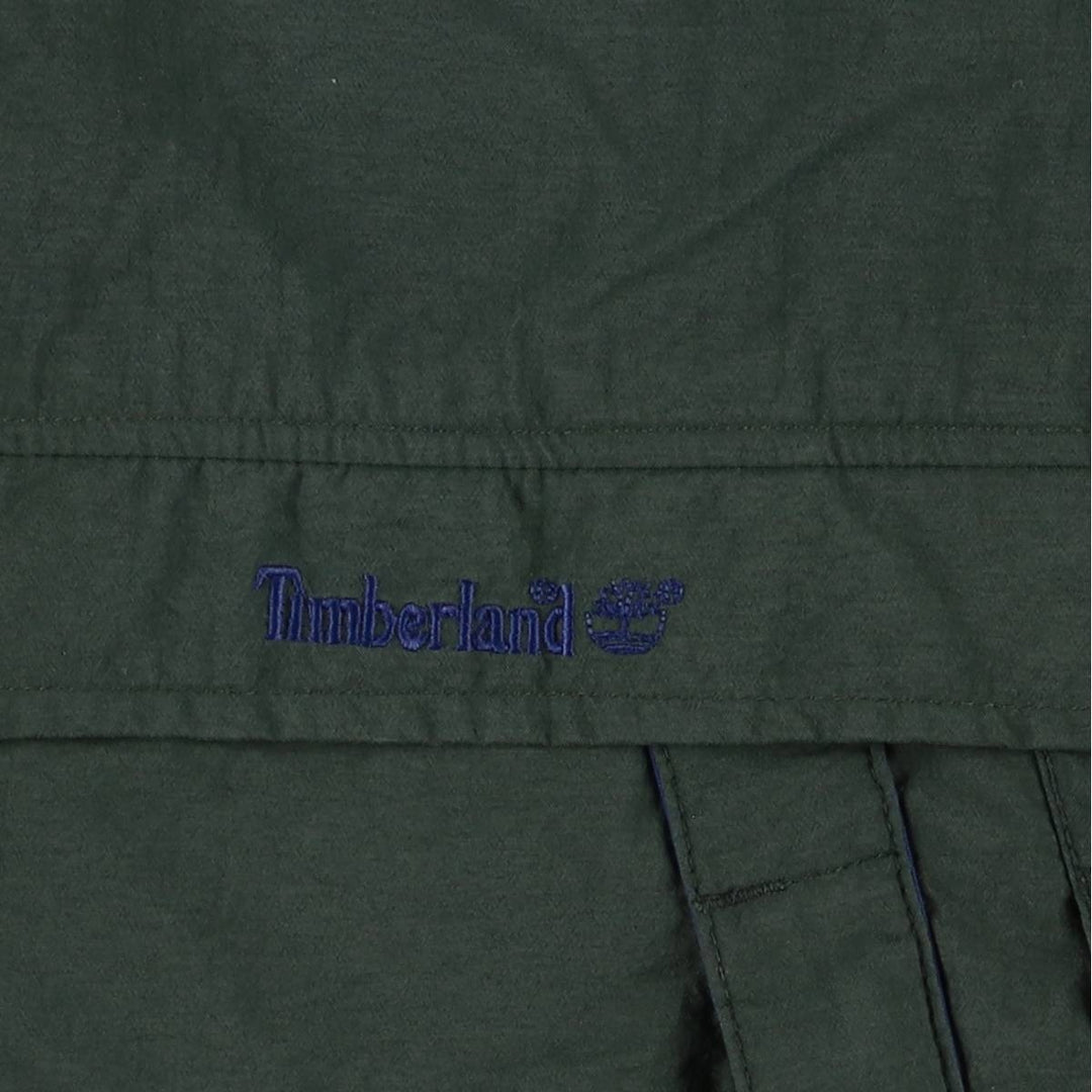 90s-00'S Timberland WeatherGear Nylon Jacket, Men's Size L Nylon Green type dark green Vintage Second Hand