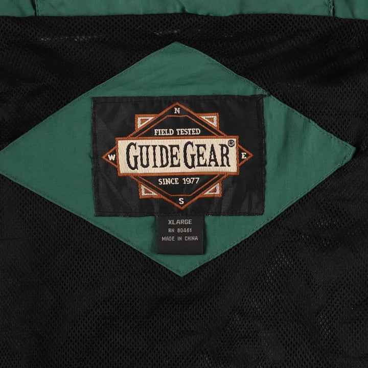 90'S GUIDE GEAR Mountain Jacket, Shell Jacket, Men's XL, Vintage Nylon Green type dark green Vintage Second Hand