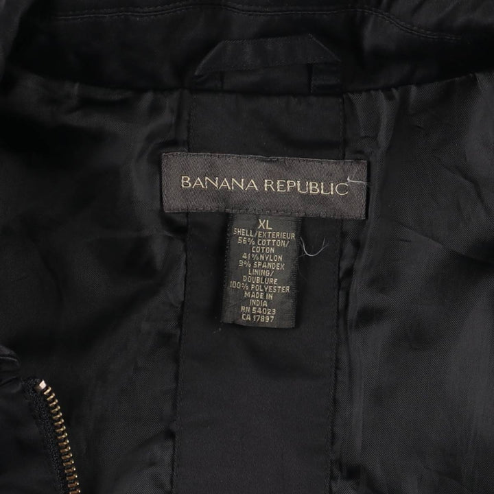 Banana Republic Windbreaker, Men's XL cotton black type Vintage Second Hand