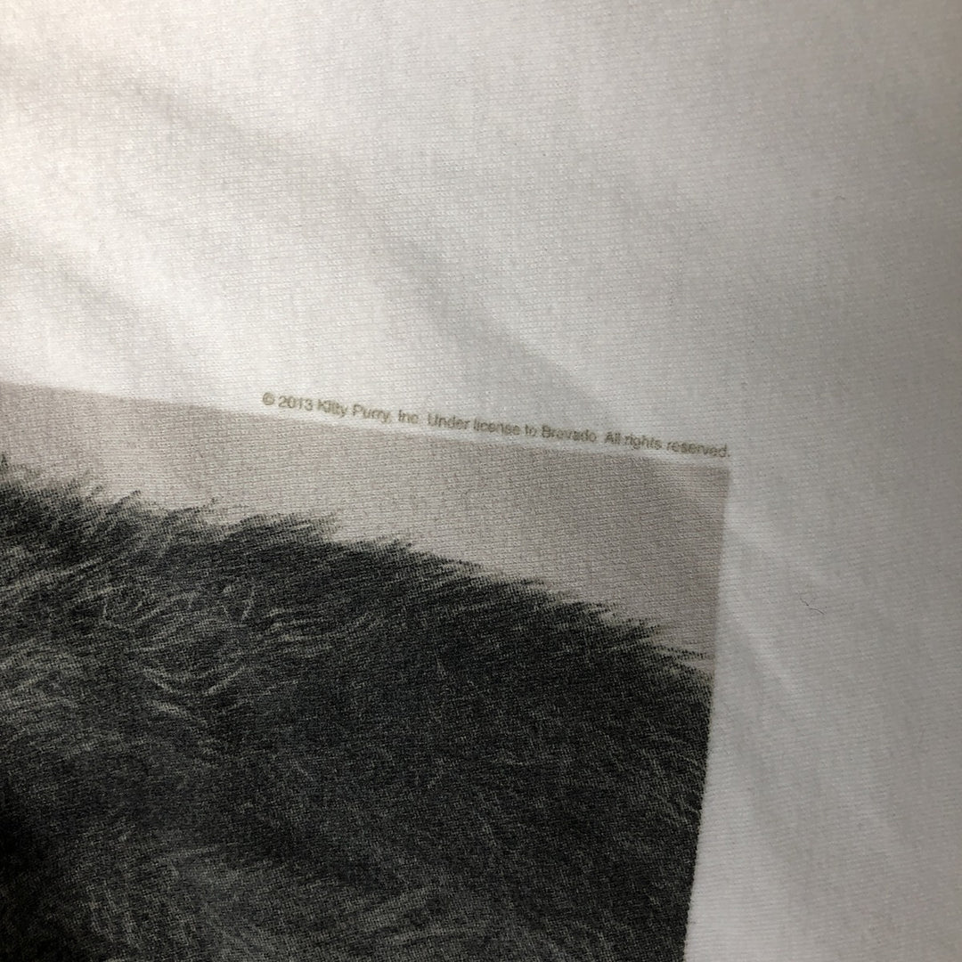 KATY PERRY band T-shirt, women's size M unclear white type Vintage Second Hand