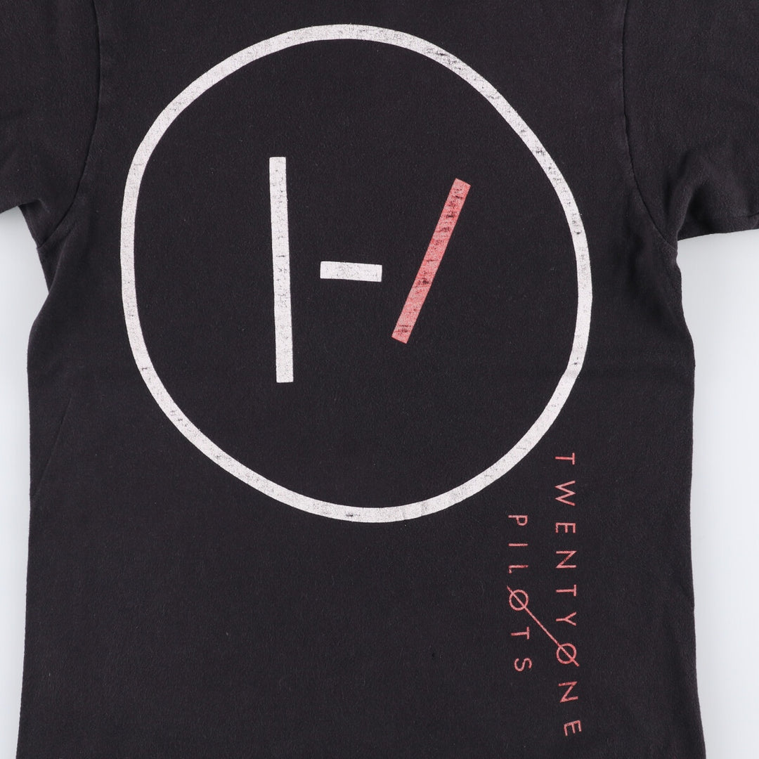Taltex TULTEX TWENTY ONE PILOTS Band T-Shirt, Women's Size XS cotton black type Vintage Second Hand