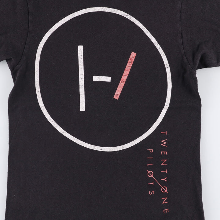 Taltex TULTEX TWENTY ONE PILOTS Band T-Shirt, Women's Size XS cotton black type Vintage Second Hand