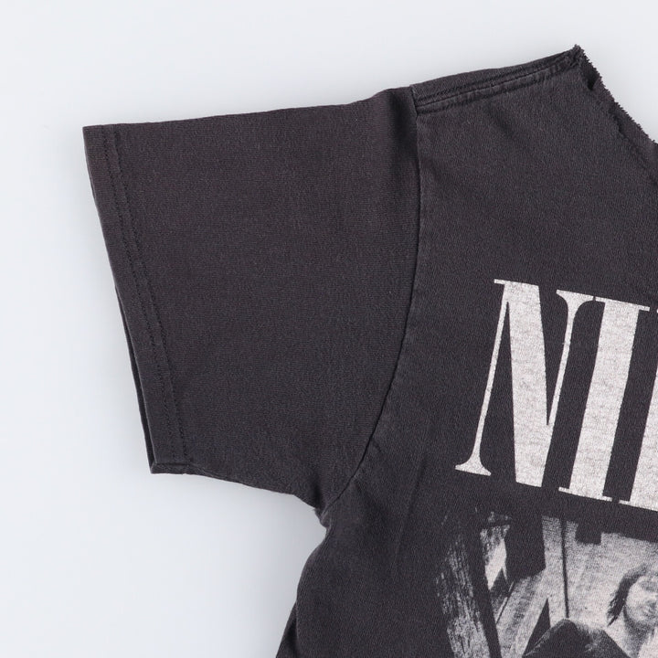 NIRVANA Cut-Off Band T-Shirt, Women's Size Medium unclear black type Vintage Second Hand