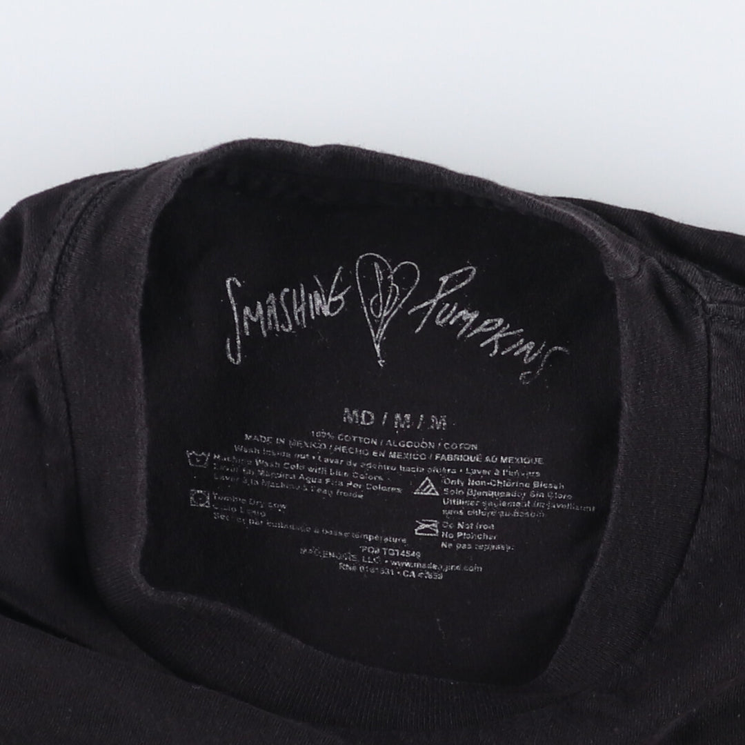 THE SMASHING PUMPKINS Cut-Off Band T-Shirt, Women's Size M cotton black type Vintage Second Hand