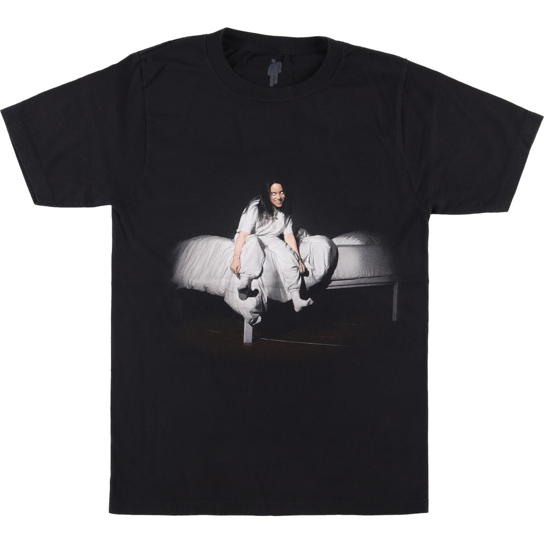 BILLIE EILISH Billie Eilish Band T-Shirt, Women's Size XS cotton black type Vintage Second Hand
