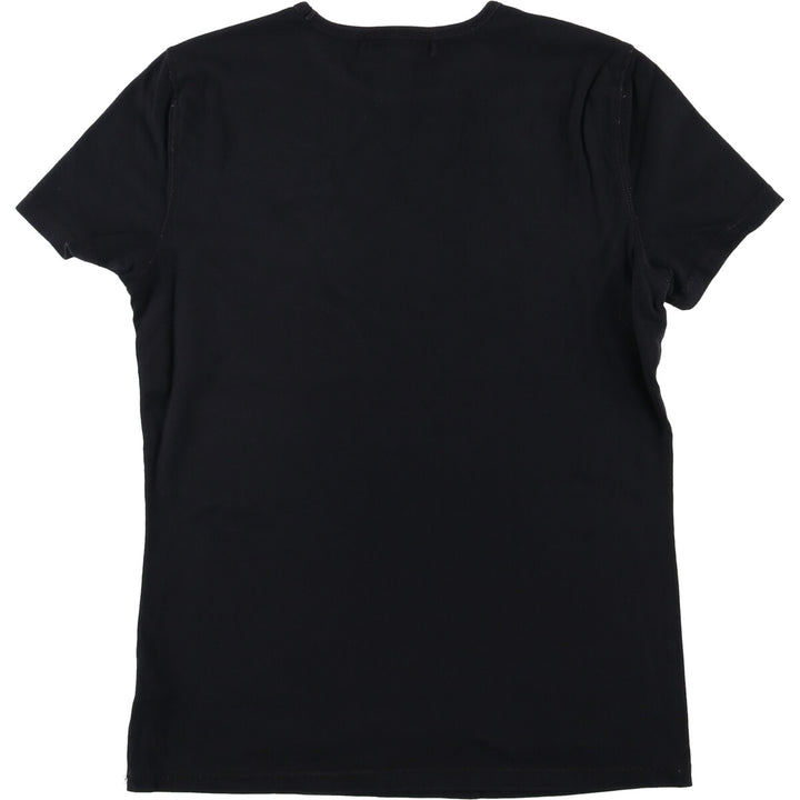 Ralph Lauren LAUREN fish print short sleeve T-shirt, women's size XS cotton black type Vintage Second Hand