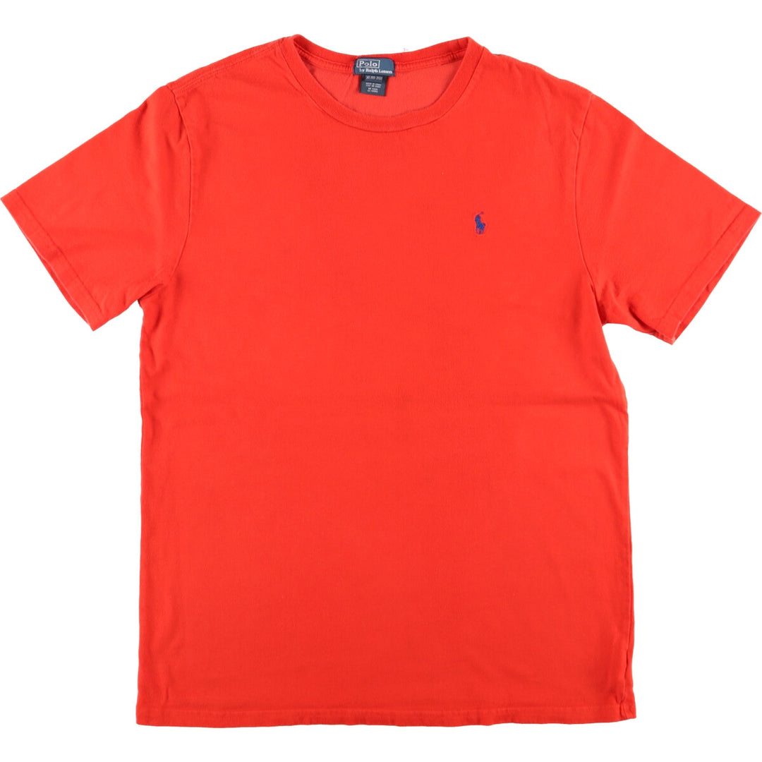 Ralph Lauren POLO by Ralph Lauren Short Sleeve One-Point Logo T-Shirt, Women's, Size XL cotton red type Vintage Second Hand