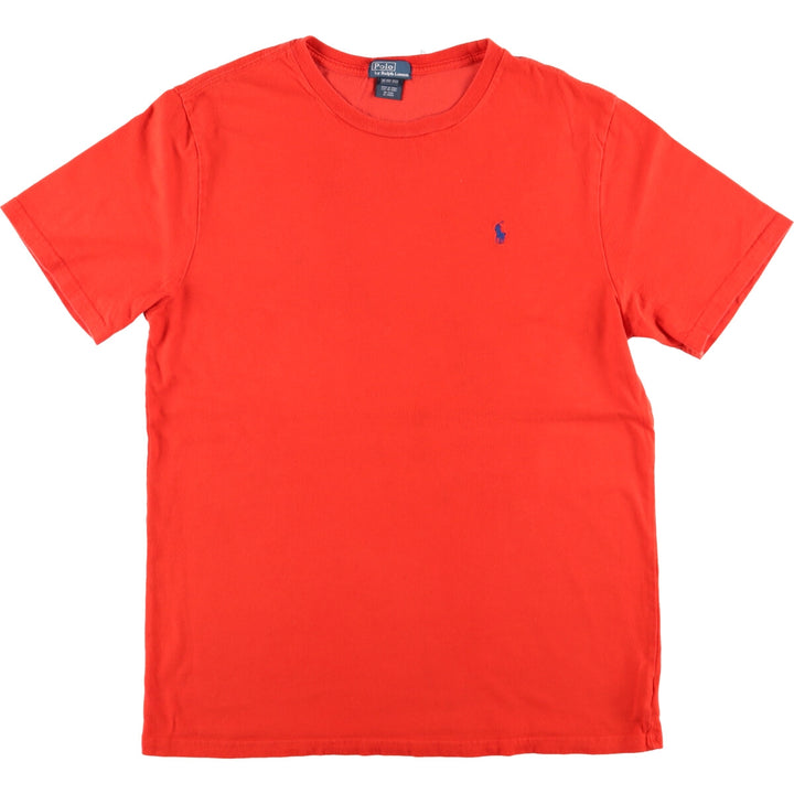 Ralph Lauren POLO by Ralph Lauren Short Sleeve One-Point Logo T-Shirt, Women's, Size XL cotton red type Vintage Second Hand