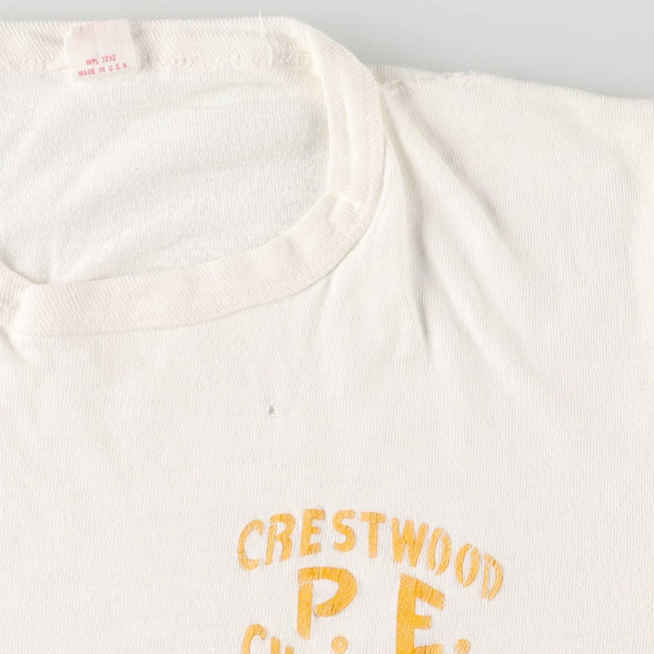 Vintage printed T-shirt, Made in USA, Women's Size Medium cotton white type Vintage Second Hand