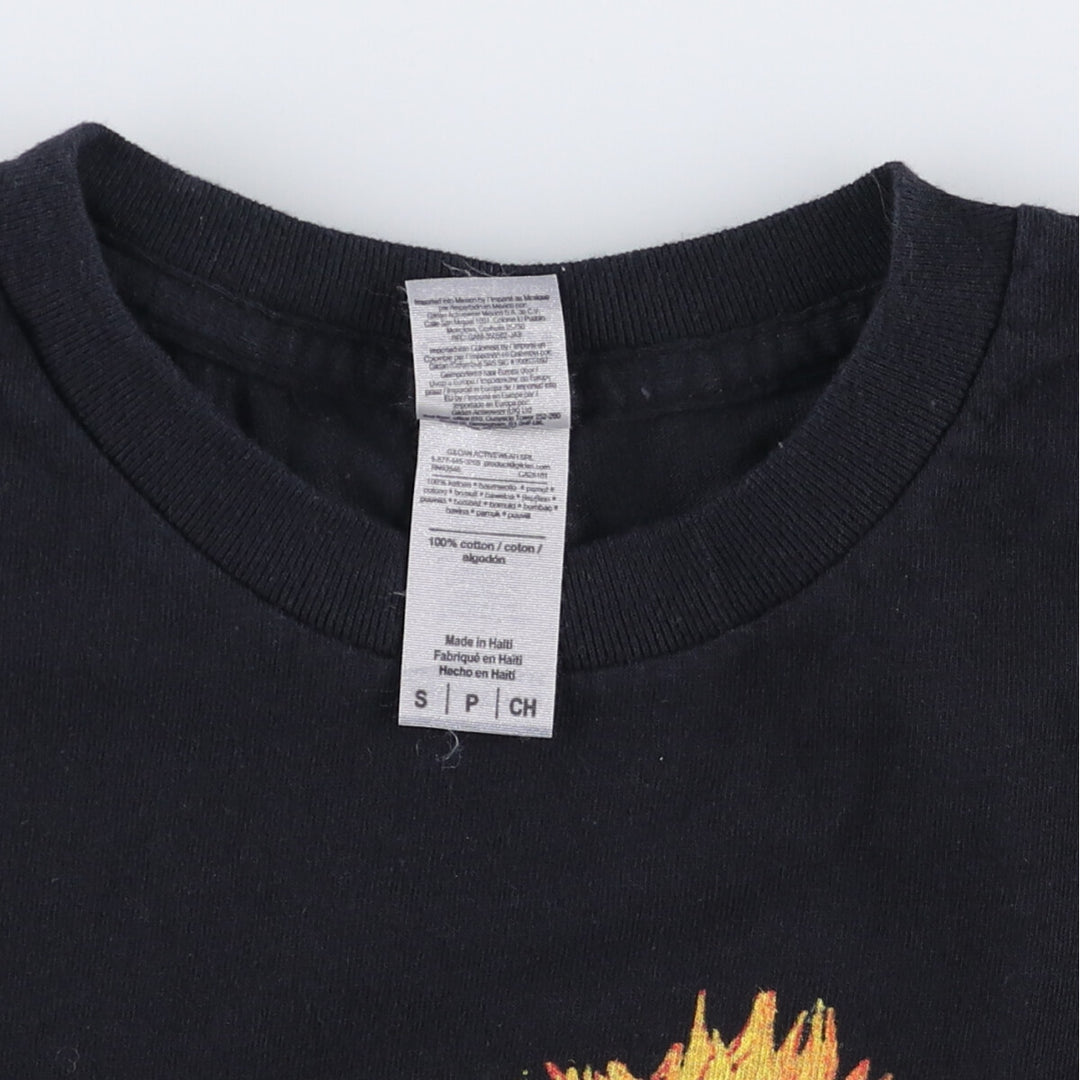 Gildan Vincent Van Gogh Sunflower Floral Art T-Shirt, Men's Size Small cotton black type Vintage Second Hand