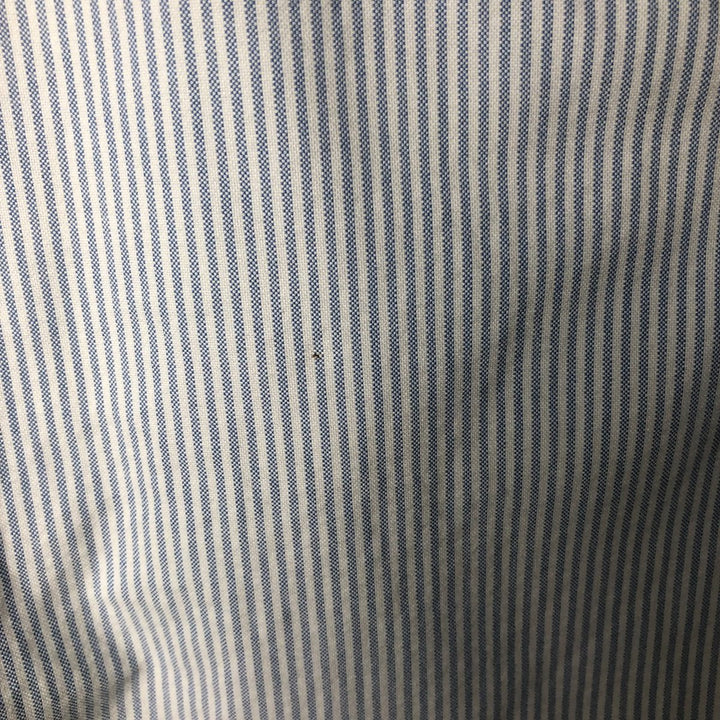 Ralph Lauren Classic Fit Striped Pattern Long Sleeve Button-Down Shirt, Men's Size L cotton blue type Vintage Second Hand