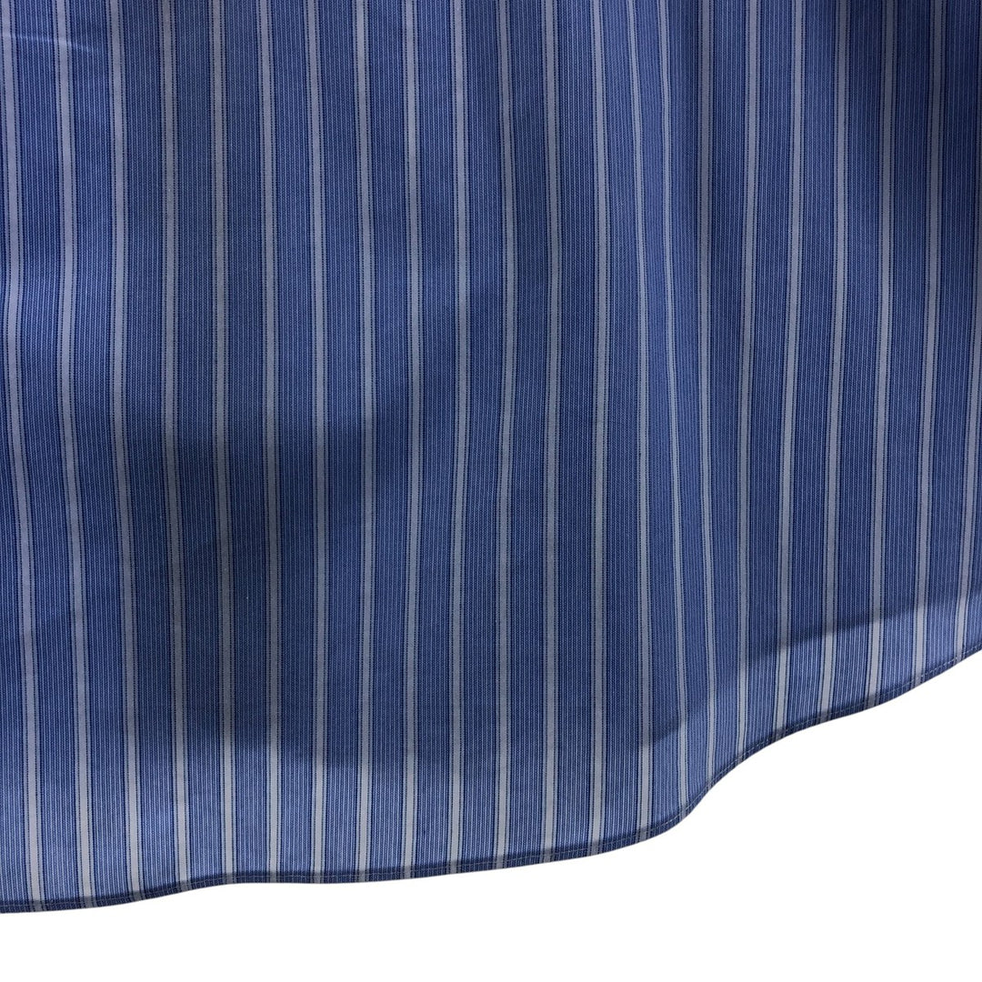 Brooks Brothers Est.1818 Long Sleeve Button-Down Striped Shirt, Men's XL cotton blue type Vintage Second Hand