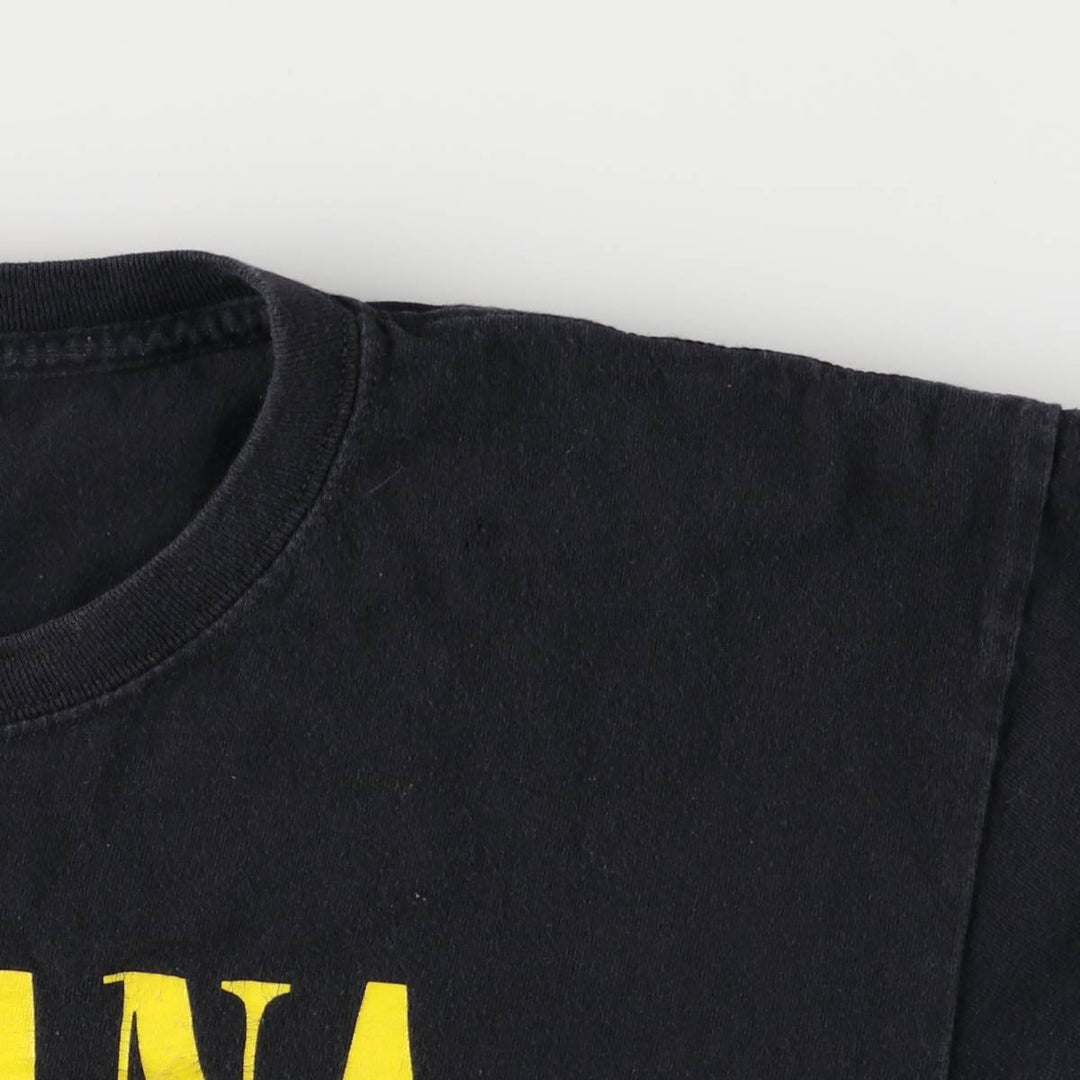 NIRVANA Nirvana Band T-shirt, Band T, Men's M size unclear black type Vintage Second Hand