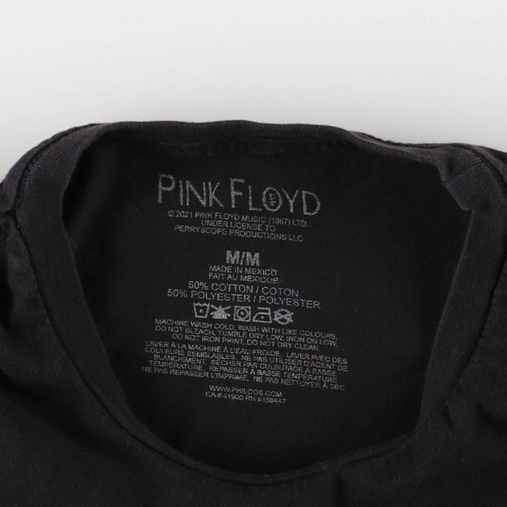 PINK FLOYD Pink Floyd Band T-shirt Band T Men's M size cotton black type Vintage Second Hand