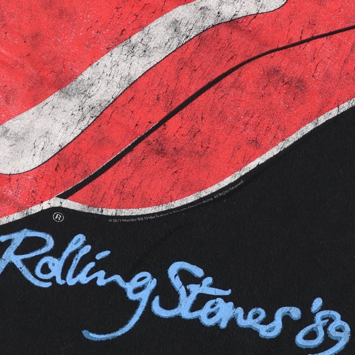 The Rolling Stones Band T-shirt, Men's M size cotton black type Vintage Second Hand