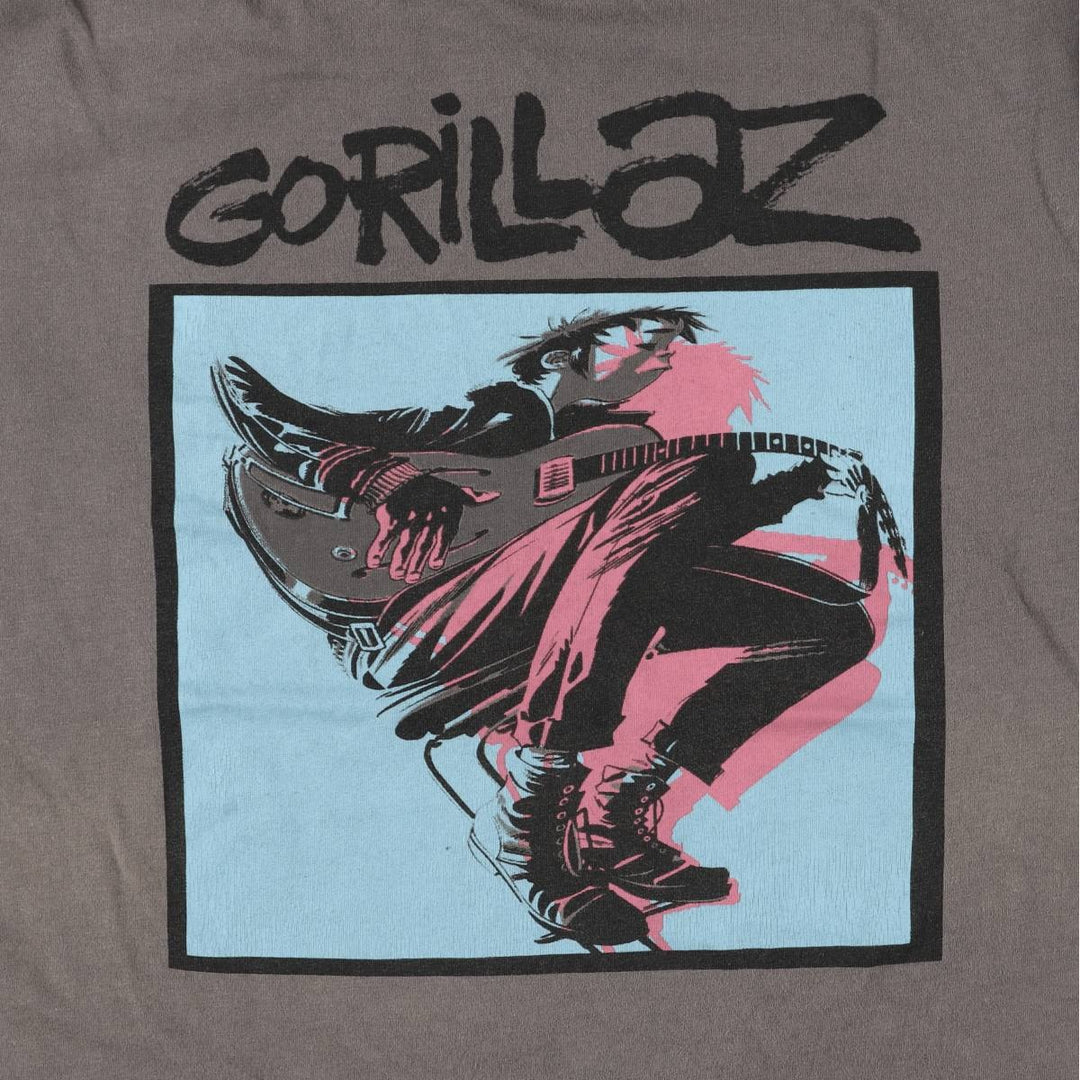 GORILLAZ Gorillaz band T-shirt, men's size M cotton Charcoal Vintage Second Hand