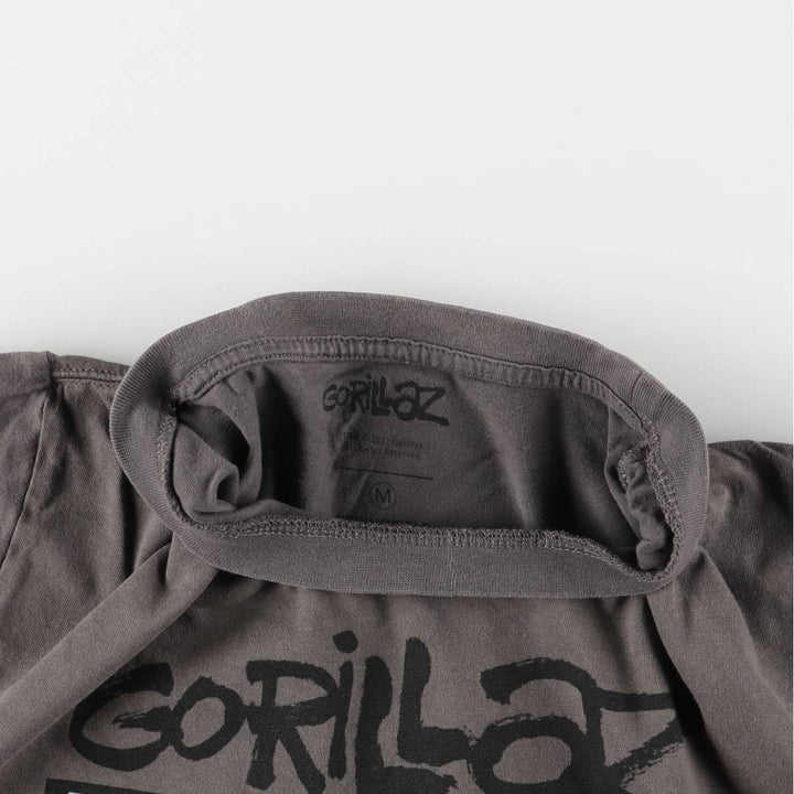 GORILLAZ Gorillaz band T-shirt, men's size M cotton Charcoal Vintage Second Hand