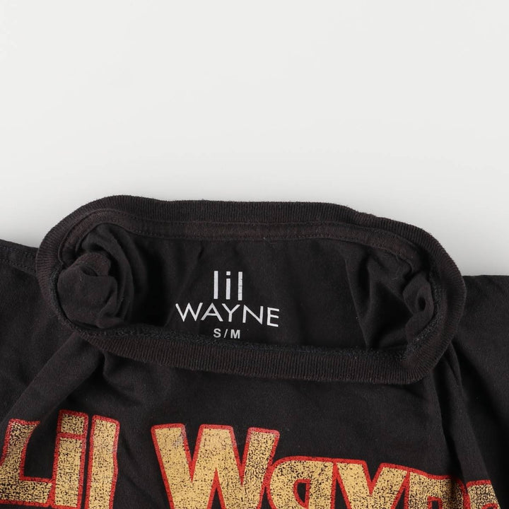 LIL WAYNE Rap T-shirt, Men's M size cotton black type Vintage Second Hand