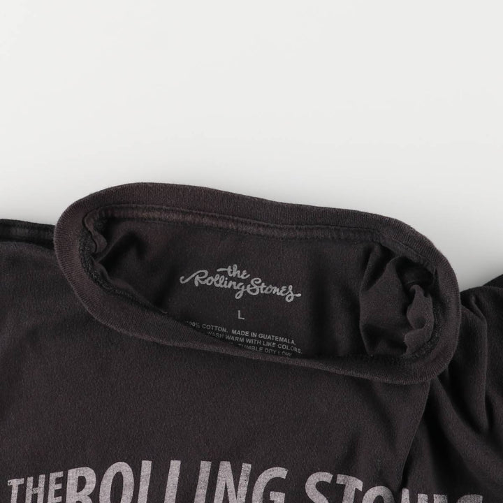 The Rolling Stones Band T-shirt, Band T, Men's L size cotton black type Vintage Second Hand