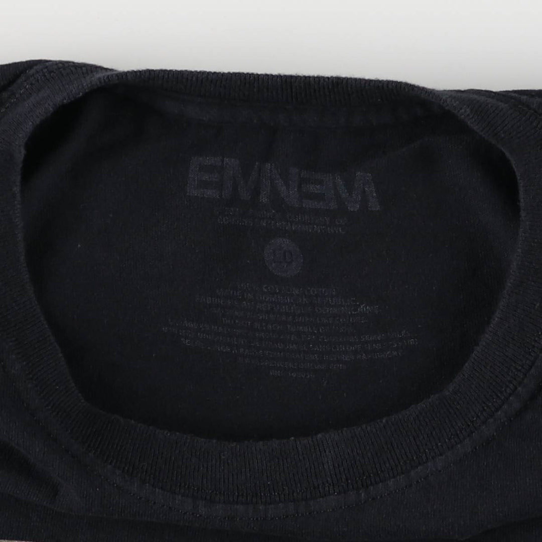 EMINEM Rap T-shirt, Men's L size cotton black type Vintage Second Hand