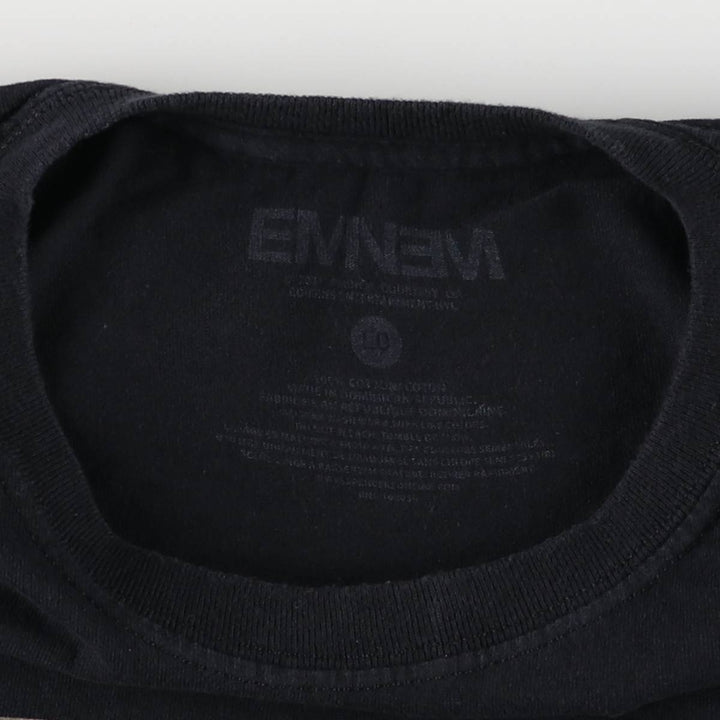 EMINEM Rap T-shirt, Men's L size cotton black type Vintage Second Hand