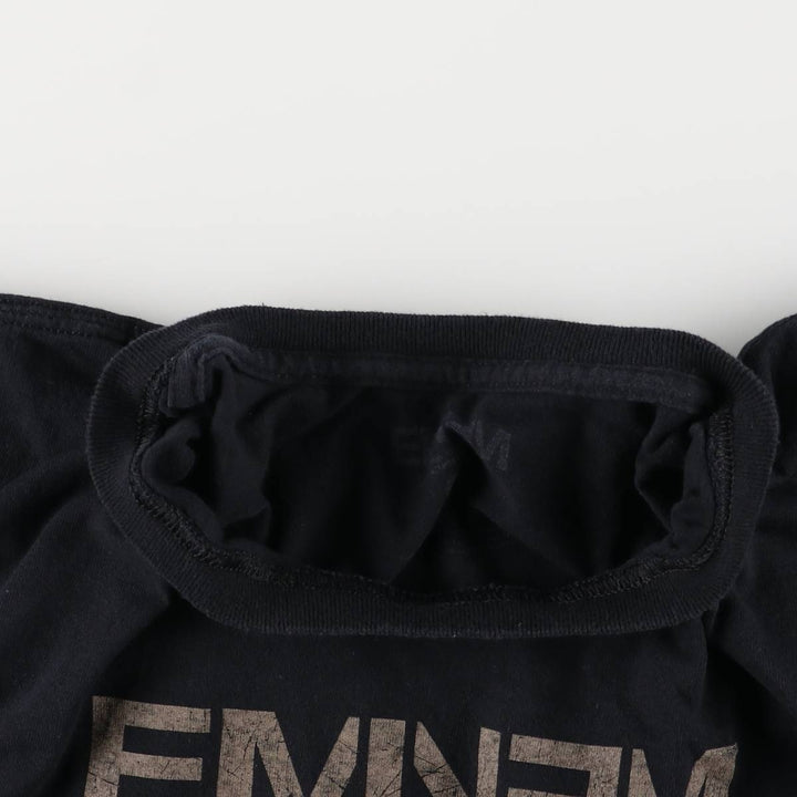 EMINEM Rap T-shirt, Men's L size cotton black type Vintage Second Hand