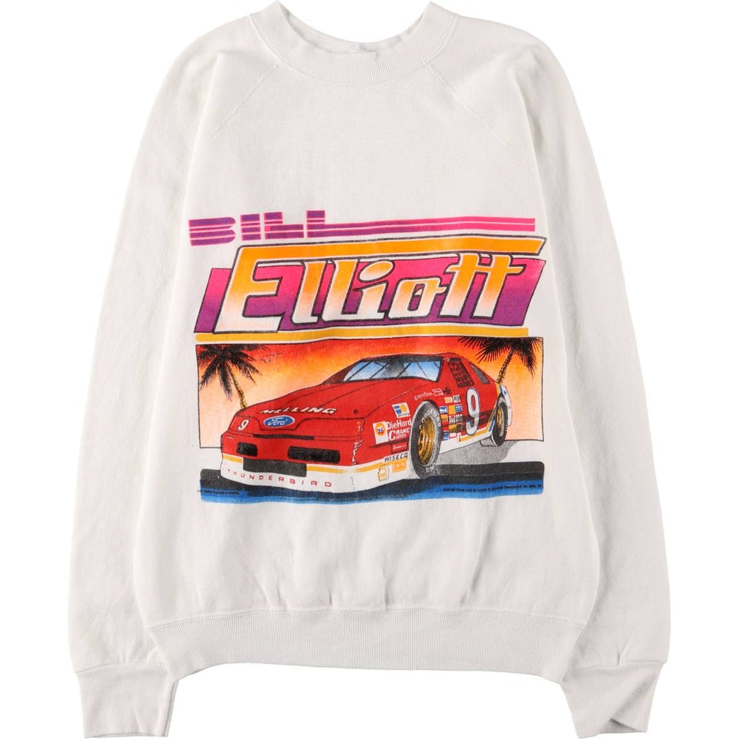 Vintage 90'S Tartex Ford Advertising Sweatshirt, Made in USA, Men's Size Small cotton white type Vintage Second Hand
