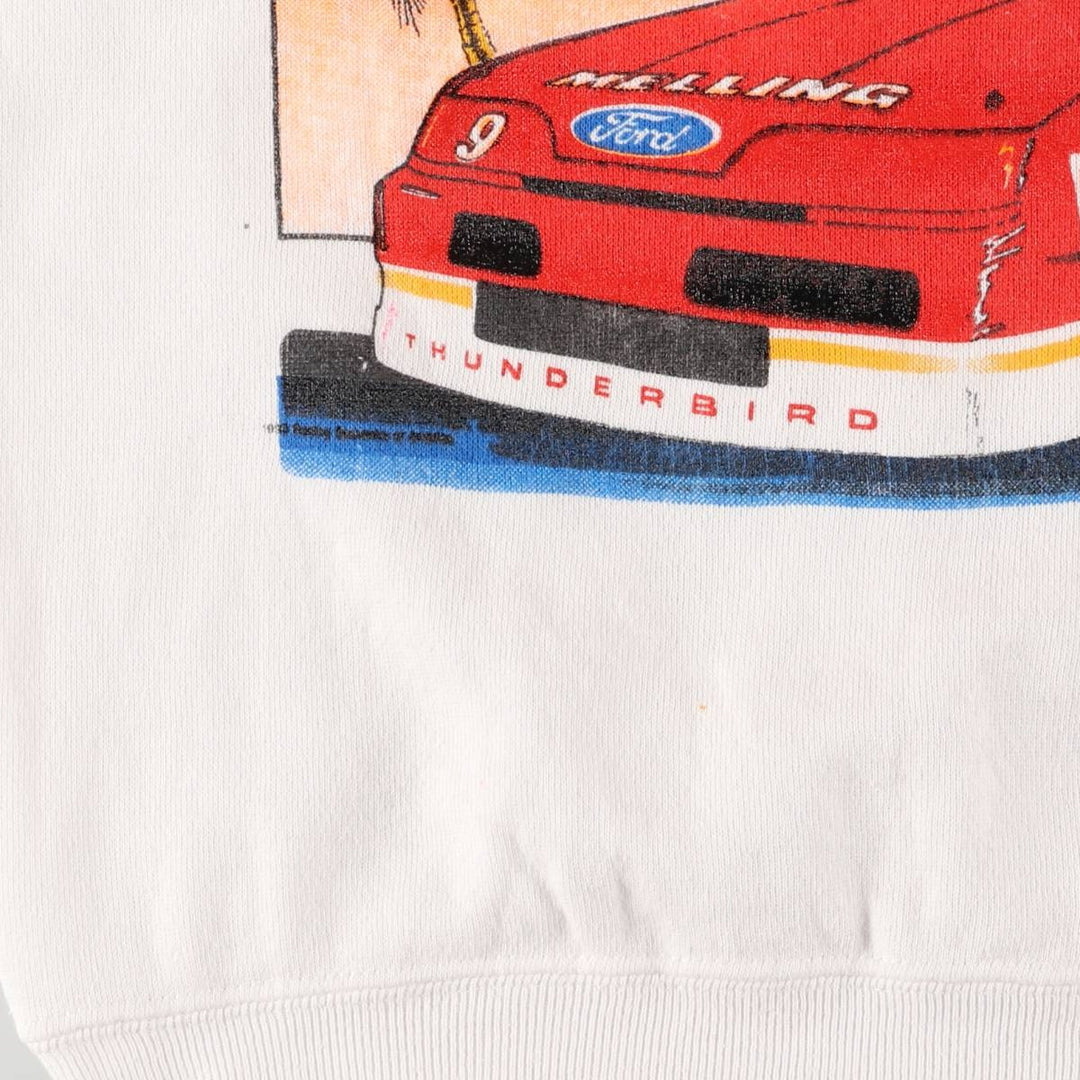 Vintage 90'S Tartex Ford Advertising Sweatshirt, Made in USA, Men's Size Small cotton white type Vintage Second Hand