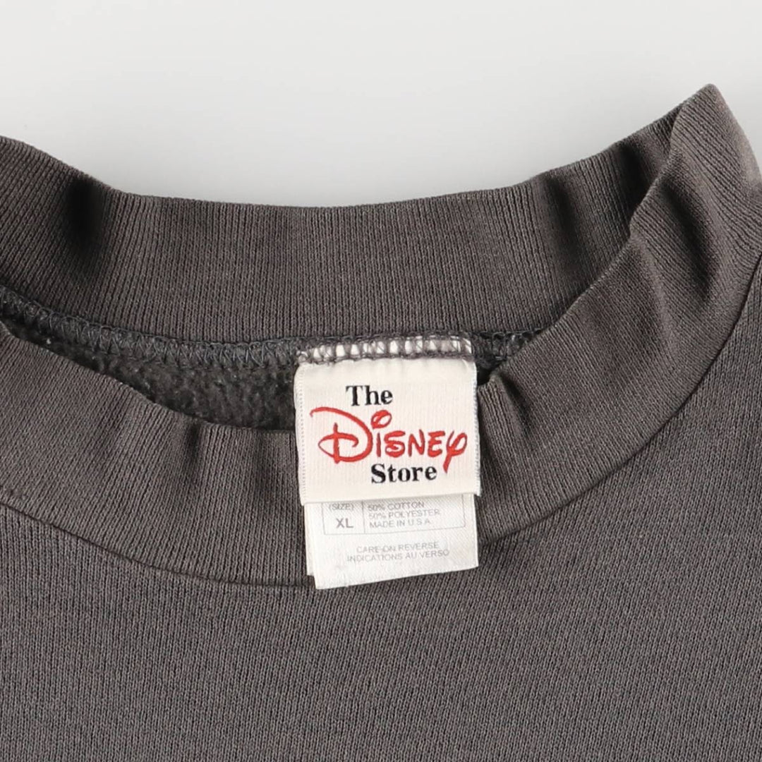 Disney Store Snow White and the Seven Dwarfs Grumpy Angry Character Sweatshirt, Made in USA, Men's Size XL cotton gray type Vintage Second Hand