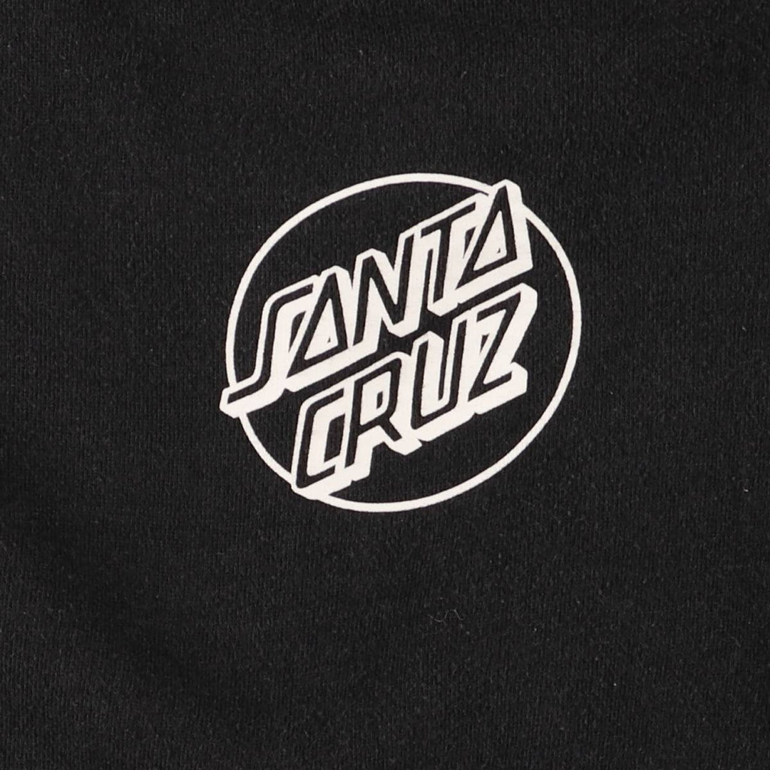 Santa Cruz SANTA CRUZ Sweatshirt Pullover Hoodie, Men's Size Small cotton black type Vintage Second Hand