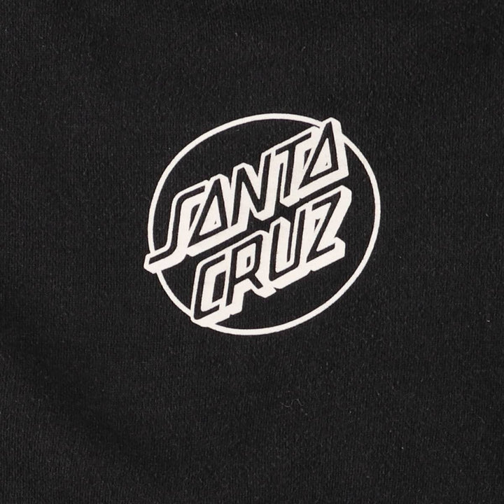 Santa Cruz SANTA CRUZ Sweatshirt Pullover Hoodie, Men's Size Small cotton black type Vintage Second Hand
