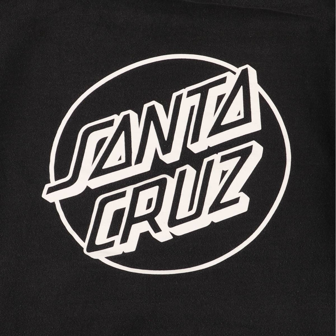 Santa Cruz SANTA CRUZ Sweatshirt Pullover Hoodie, Men's Size Small cotton black type Vintage Second Hand
