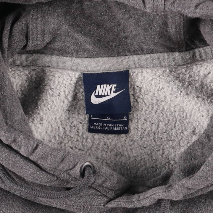Nike Sweat Pullover Hoodie, Men's Size L cotton gray type Vintage Second Hand