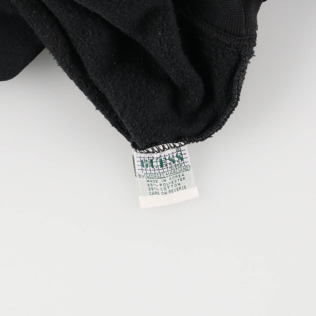 Vintage 90'S Guess by Georges Marciano logo sweatshirt, size small, men's polyester black type Vintage Second Hand