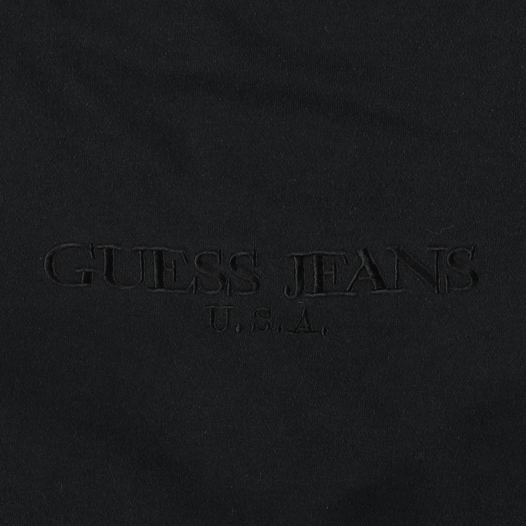 Vintage 90'S Guess by Georges Marciano logo sweatshirt, size small, men's polyester black type Vintage Second Hand