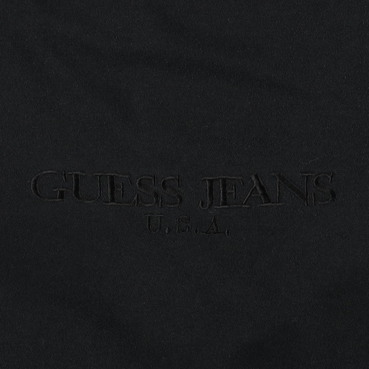 Vintage 90'S Guess by Georges Marciano logo sweatshirt, size small, men's polyester black type Vintage Second Hand