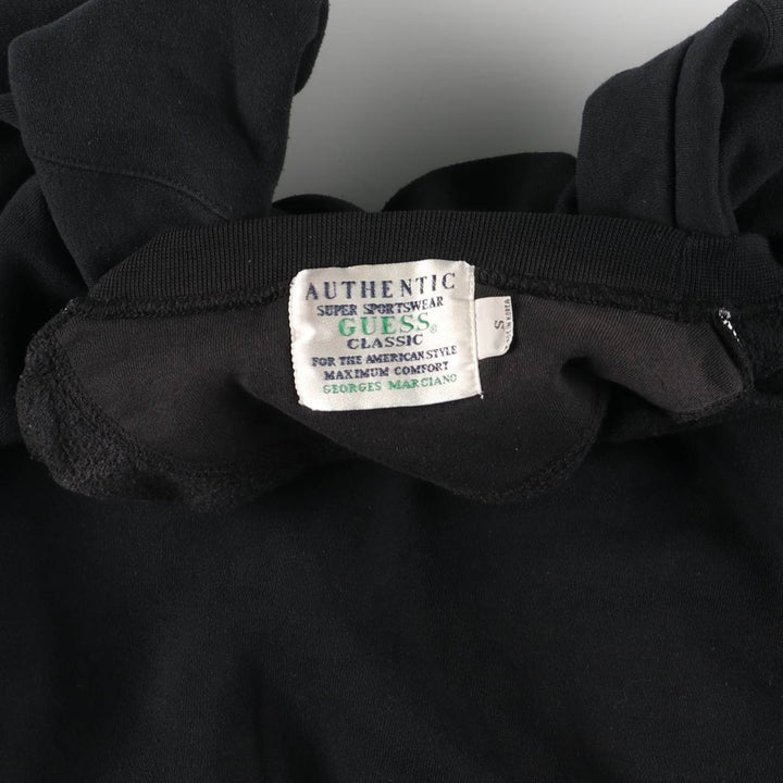 Vintage 90'S Guess by Georges Marciano logo sweatshirt, size small, men's polyester black type Vintage Second Hand