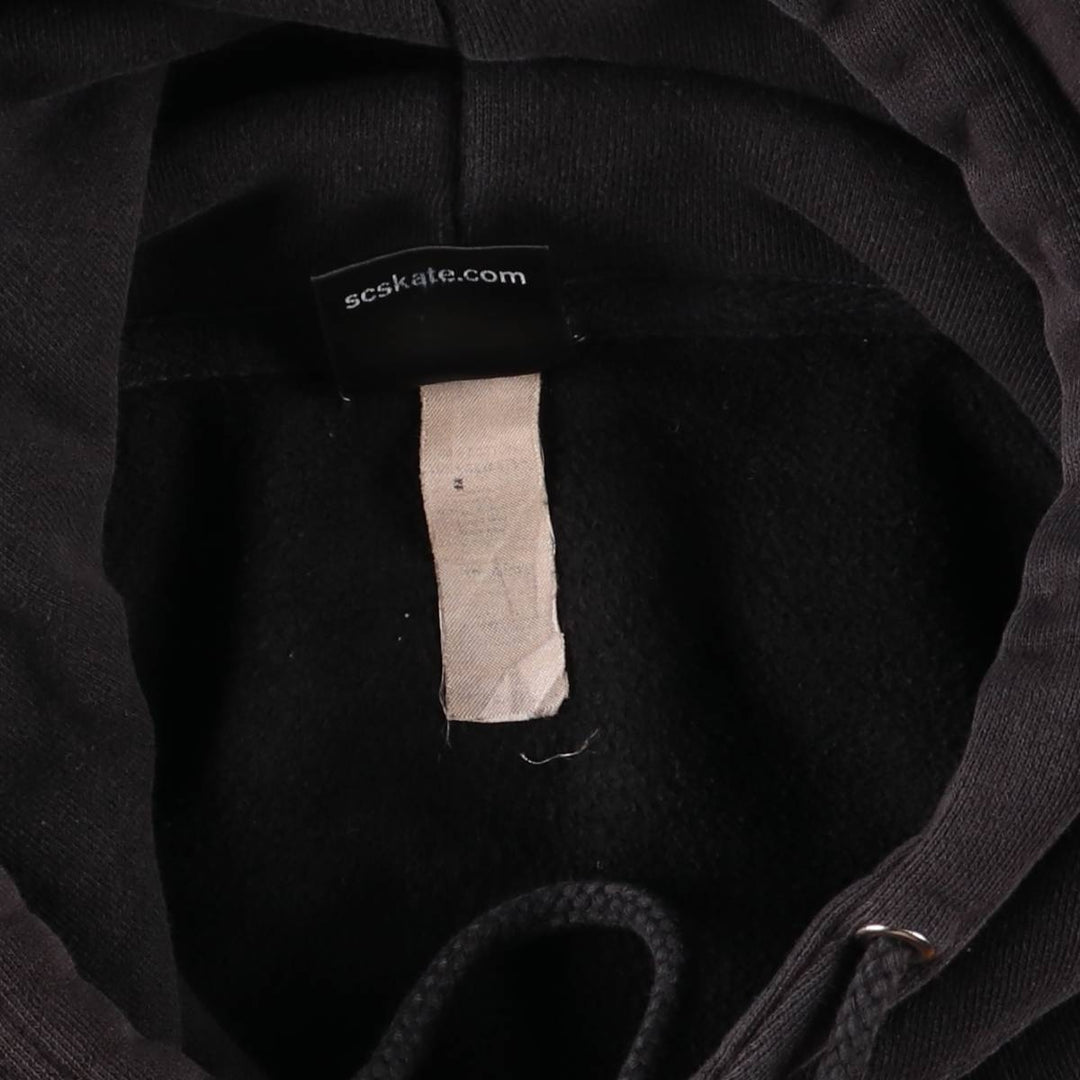 SANTA CRUZ Sweat Pullover Hoodie Men's Size L cotton black type Vintage Second Hand