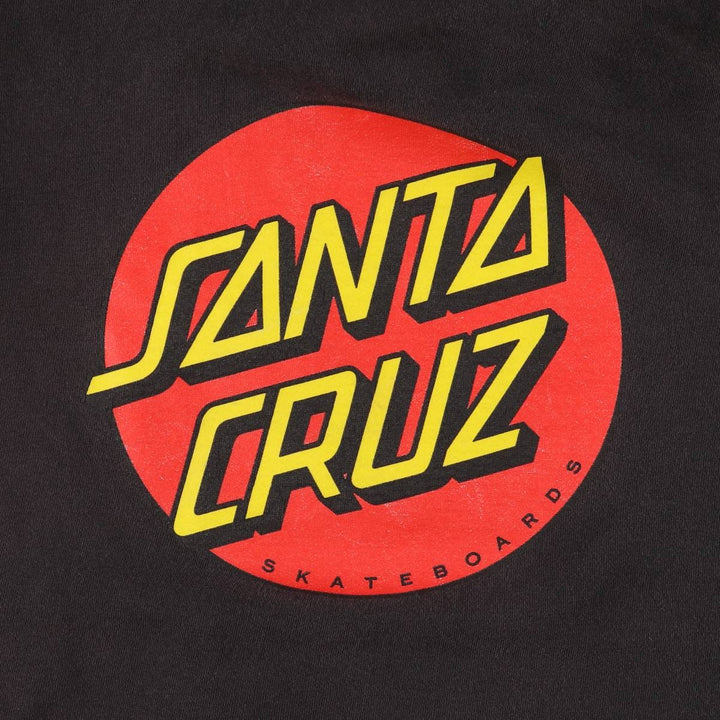 SANTA CRUZ Sweat Pullover Hoodie Men's Size L cotton black type Vintage Second Hand