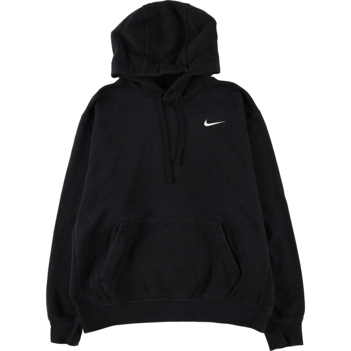 Nike Sweat Pullover Hoodie, Men's Size L cotton black type Vintage Second Hand