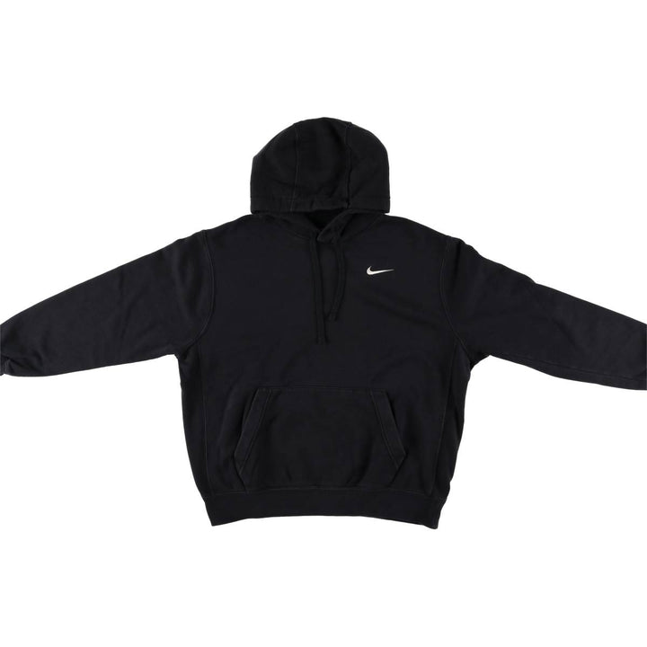 Nike Sweat Pullover Hoodie, Men's Size L cotton black type Vintage Second Hand